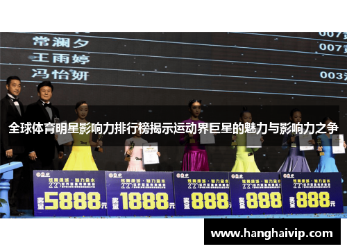 全球体育明星影响力排行榜揭示运动界巨星的魅力与影响力之争